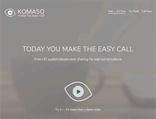 Tablet Screenshot of komaso.com
